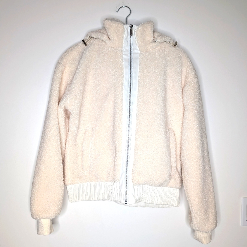 Women's Cream Fleece Jacket